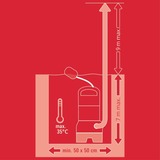 EINHELL GC-DP 9040 N 900 W 22000 l/h rosso/in acciaio inox, 900 W, AC, 22000 l/h, Nero, Rosso, Acciaio inossidabile