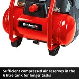 Einhell TE-AC 36/6/8 Li OF Set-Solo compressore ad aria 130 l/min Batteria rosso/Nero, 130 l/min, 8 bar, 9,7 kg