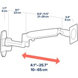 Ergotron LX Monitor Arm, Base per monitor Nero