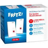 FRITZ! Set mesh 2700 confezione da 2, Ripetitore bianco/grigio
