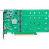 HighPoint SSD7104 controller RAID PCI Express x16 3.0 14 Gbit/s M.2, PCI Express x16, 0, 1, 14 Gbit/s, 920585 h, CE, FCC, RoHS, REACH, WEEE