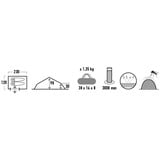 High Peak Tenda ad arco singolo Siskin 2.0 LW verde oliva/Rosso