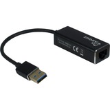 Inter-Tech ARGUS IT-810 scheda di interfaccia e adattatore Nero, Realtek RTL8153, 25 mm, 240 mm, 17 mm, 30 g