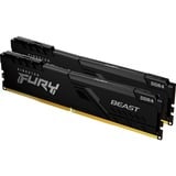 Kingston FURY FURY Beast memoria 16 GB 2 x 8 GB DDR4 3200 MHz Nero, 16 GB, 2 x 8 GB, DDR4, 3200 MHz, 288-pin DIMM