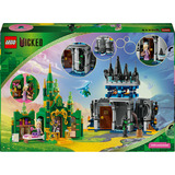 LEGO Wicked 75689 Città di Smeraldo e Castello Kiamo Ko, Giocattolo con Mini Bamboline di Elphaba e Glinda, Scimmia, Accessori, Giochi di costruzione Giocattolo con Mini Bamboline di Elphaba e Glinda, Scimmia, Accessori, Set da costruzione, 9 anno/i, Plastica, 860 pz, 955 g