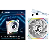 Lian Li UNI FAN SL120 LCD Wireless, Ventola bianco
