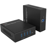 Lindy USB 3.2 Gen 1 Cat.6A HDBaseT Extender, Estensione USB Nero
