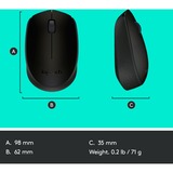 Logitech B170 Black Bp mouse Ambidestro RF Wireless Ottico Nero, Ambidestro, Ottico, RF Wireless, Nero