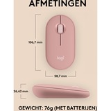 Logitech Pebble Mouse 2 M350s rosa