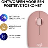 Logitech Pebble Mouse 2 M350s rosa