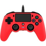 Nacon PS4OFCPADRED periferica di gioco Rosso Gamepad Analogico/Digitale PlayStation 4 rosso/Nero, Gamepad, PlayStation 4, Pulsante Condividi, Analogico/Digitale, Cablato, Rosso