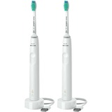 Philips 3000 series 3100 series HX3675/13 2x Spazzolino elettrico sonico - Blanco bianco, Adulto, Spazzolino elettrico sonico, Cura quotidiana, 31000 movimenti per minuto, Bianco, Bianco