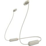 Sony WI-C100 Auricolare Wireless In-ear Musica e Chiamate Bluetooth Beige, Cuffie beige, Wireless, Musica e Chiamate, 20 - 20000 Hz, 20 g, Auricolare, Beige
