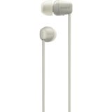 Sony WI-C100 Auricolare Wireless In-ear Musica e Chiamate Bluetooth Beige, Cuffie beige, Wireless, Musica e Chiamate, 20 - 20000 Hz, 20 g, Auricolare, Beige