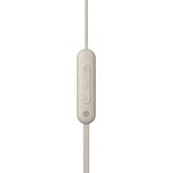 Sony WI-C100 Auricolare Wireless In-ear Musica e Chiamate Bluetooth Beige, Cuffie beige, Wireless, Musica e Chiamate, 20 - 20000 Hz, 20 g, Auricolare, Beige