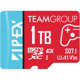 Team Group APEX SD7.1 1 TB SDXC, Scheda di memoria rosso/Blu