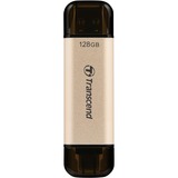 Transcend JetFlash 930C unità flash USB 128 GB USB Type-A / USB Type-C 3.2 Gen 1 (3.1 Gen 1) Oro oro/Nero, 128 GB, USB Type-A / USB Type-C, 3.2 Gen 1 (3.1 Gen 1), 420 MB/s, Cuffia, Oro