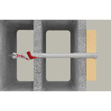 fischer Tassello a gambo lungo DuoXpand 10x160 T grigio chiaro/Rosso