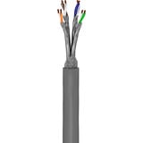 goobay 96094 cavo di rete Grigio 100 m Cat6a S/FTP (S-STP) grigio, 100 m, Cat6a, S/FTP (S-STP)