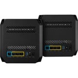 ASUS ROG Rapture GT6 (B-2-PK) Banda tripla (2.4 GHz/5 GHz/5 GHz) Wi-Fi 6 (802.11ax) Nero 4 Interno, Router Nero, Nero, Interno, Router Mesh, Potenza, 538,8 m², Banda tripla (2.4 GHz/5 GHz/5 GHz)