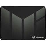 ASUS TUF P1 Gaming Tappetino per mouse per gioco da computer Nero, Grigio, Gioco mouse pad Nero/Bianco, Nero, Grigio, Immagine, Stoffa, Gomma, Barra appoggiaferro antiscivolo, Tappetino per mouse per gioco da computer