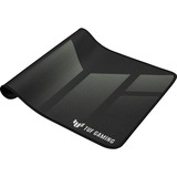 ASUS TUF P1 Gaming Tappetino per mouse per gioco da computer Nero, Grigio, Gioco mouse pad Nero/Bianco, Nero, Grigio, Immagine, Stoffa, Gomma, Barra appoggiaferro antiscivolo, Tappetino per mouse per gioco da computer