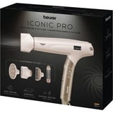 Beurer HC 150 Fusion Dry Pro, Asciugacapelli crema/Oro