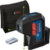 Bosch GPL 3 G Professional Livella da puntamento 30 m 500-540 nm (< 10mW), Punto laser blu/Nero, 30 m, 0,35 mm/m, 4°, 4 s, Orizzontale/Verticale, Verde
