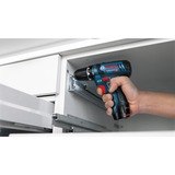 Bosch GSR 12V-15 Professional 1300 Giri/min Nero, Blu, Trapano avvitatore blu/Nero, Cacciavite elettrico, Impugnatura a pistola, Nero, Blu, 1300 Giri/min, 400 Giri/min, 1300 Giri/min