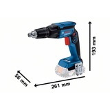 Bosch GTB 18V-45 Professional 4500 Giri/min Nero, Blu, Cacciavite blu/Nero, Cacciavite elettrico, Impugnatura a pistola, 1/4", Nero, Blu, 4500 Giri/min, 32 Nm