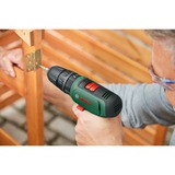 Bosch Trapano avvitatore a batteria EasyImpact 1200 + set di punte e trapani, Cordless verde/Nero