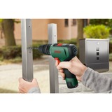 Bosch Trapano avvitatore a batteria EasyImpact 1200 + set di punte e trapani, Cordless verde/Nero