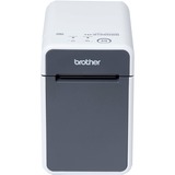 Brother TD-2135NWB stampante per etichette (CD) Termica diretta 300 x 300 DPI 152,4 mm/s Cablato Collegamento ethernet LAN Bluetooth bianco/grigio, Termica diretta, 300 x 300 DPI, 152,4 mm/s, Cablato, Nero, Bianco