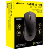 Corsair SABRE v3 PRO PureVector Ultralight Ergo, Mouse da gioco Nero