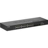 D-Link DGS-1530-28/E switch di rete Gestito L2 Gigabit Ethernet (10/100/1000) Nero, Interruttore Nero, Gestito, L2, Gigabit Ethernet (10/100/1000), Full duplex, Montaggio rack