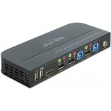DeLOCK 11482 switch per keyboard-video-mouse (kvm) Nero, Switch KVM 7680 x 4320 Pixel, 8K Ultra HD, Nero
