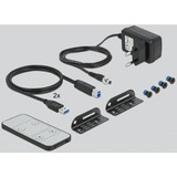 DeLOCK 11482 switch per keyboard-video-mouse (kvm) Nero, Switch KVM 7680 x 4320 Pixel, 8K Ultra HD, Nero
