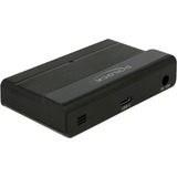 DeLOCK Hub esterno USB 3.2 Gen 2 a 4 porte 10Gbps, Hub USB Nero