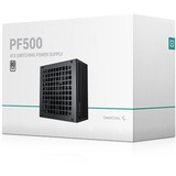 DeepCool PF500 alimentatore per computer 500 W 20+4 pin ATX ATX Nero Nero, 500 W, 220 - 240 V, 50 Hz, 100 W, 480 W, 100 W