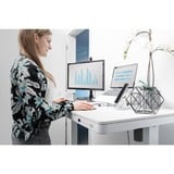 Digitus Scrivania regolazione elettricamente in altezza con postazione di ricarica USB e cassetto, Tabella bianco, Cina, 72 cm, 121 cm, 1200 mm, 600 mm, 1210 mm