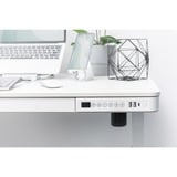 Digitus Scrivania regolazione elettricamente in altezza con postazione di ricarica USB e cassetto, Tabella bianco, Cina, 72 cm, 121 cm, 1200 mm, 600 mm, 1210 mm