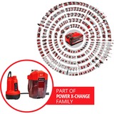 EINHELL GE-SP 18 Li - Solo 0,8 bar 5000 l/h rosso/Nero, Batteria, 0,8 bar, 5000 l/h, Nero, Rosso