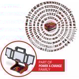 EINHELL Lampada professionale a batteria TP-CL 18/3000 Li - Solo, 18 Volt, Riflettore di costruzione rosso