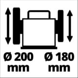 EINHELL Levigatrice a umido TC-WG 200, Smerigliatrici da banco rosso/Nero