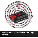 EINHELL PXC-Starter-Kit Set batteria e caricabatterie Nero/Rosso, Set batteria e caricabatterie, 2,5 Ah, 18 V, Nero, Rosso, 0,83 h, 200 - 250 V