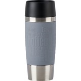 Emsa N2012700 tazza da viaggio 360 ml Grigio Acciaio inossidabile, Coppa grigio/in acciaio inox, Grigio, Silicone, Acciaio inossidabile, 4 h, 8 h, Cina