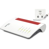 FRITZ! FRITZ!Box 6670, Router bianco/Rosso, Box 6670, Wi-Fi 7 (802.11be), Dual-band (2.4 GHz/5 GHz), Collegamento ethernet LAN, Bianco, Router da tavolo