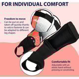 HUDORA Parastinchi con protezione per la caviglia, Accessori rosso