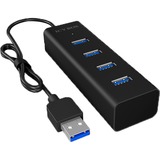 ICY BOX IB-HUB1409-U3 USB 3.2 Gen 1 (3.1 Gen 1) Type-A 5000 Mbit/s Nero, Hub USB USB 3.2 Gen 1 (3.1 Gen 1) Type-A, USB 3.2 Gen 1 (3.1 Gen 1) Type-A, 5000 Mbit/s, Nero, Alluminio, 0,4 m