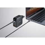 Intenso Alimentatore GaN + cavo, Caricabatterie Nero